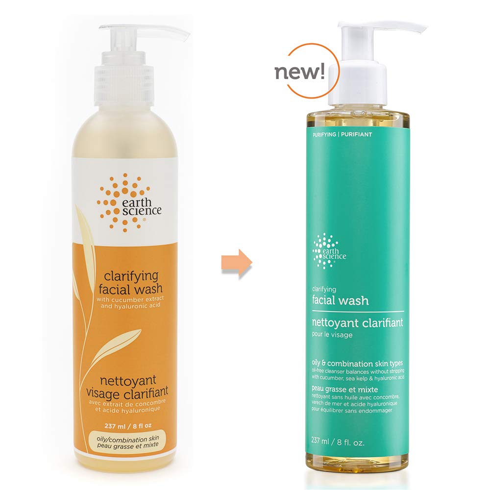 Earth Science - Gentle Clarifying Facial Wash for Oily & Combination Skin Types (3pk, 8 fl oz)