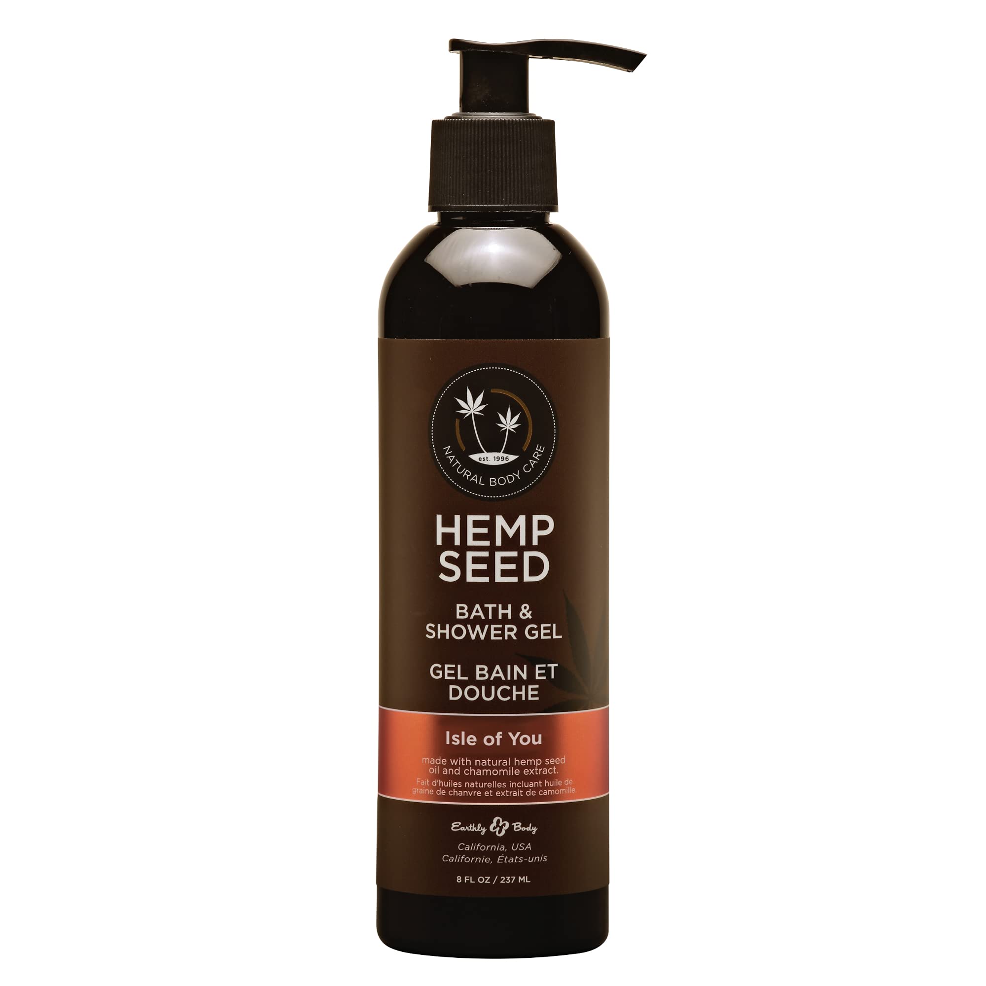 Earthly Body Hemp Seed Bath & Shower Gel – Isle of You | 8 oz | Vegan, Cruelty-Free