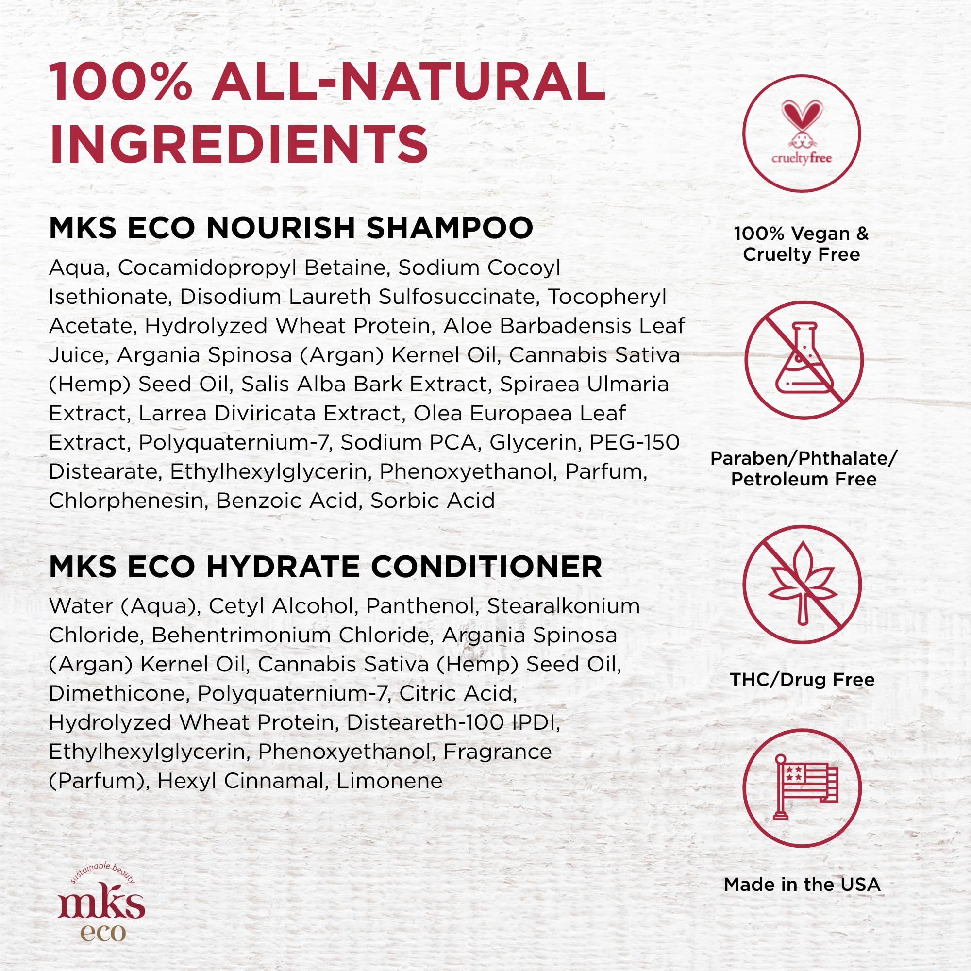 Earthly Body MKS Eco Nourish Shampoo for Fine Hair + Hydrate Conditioner for Fine Hair — Light Breeze