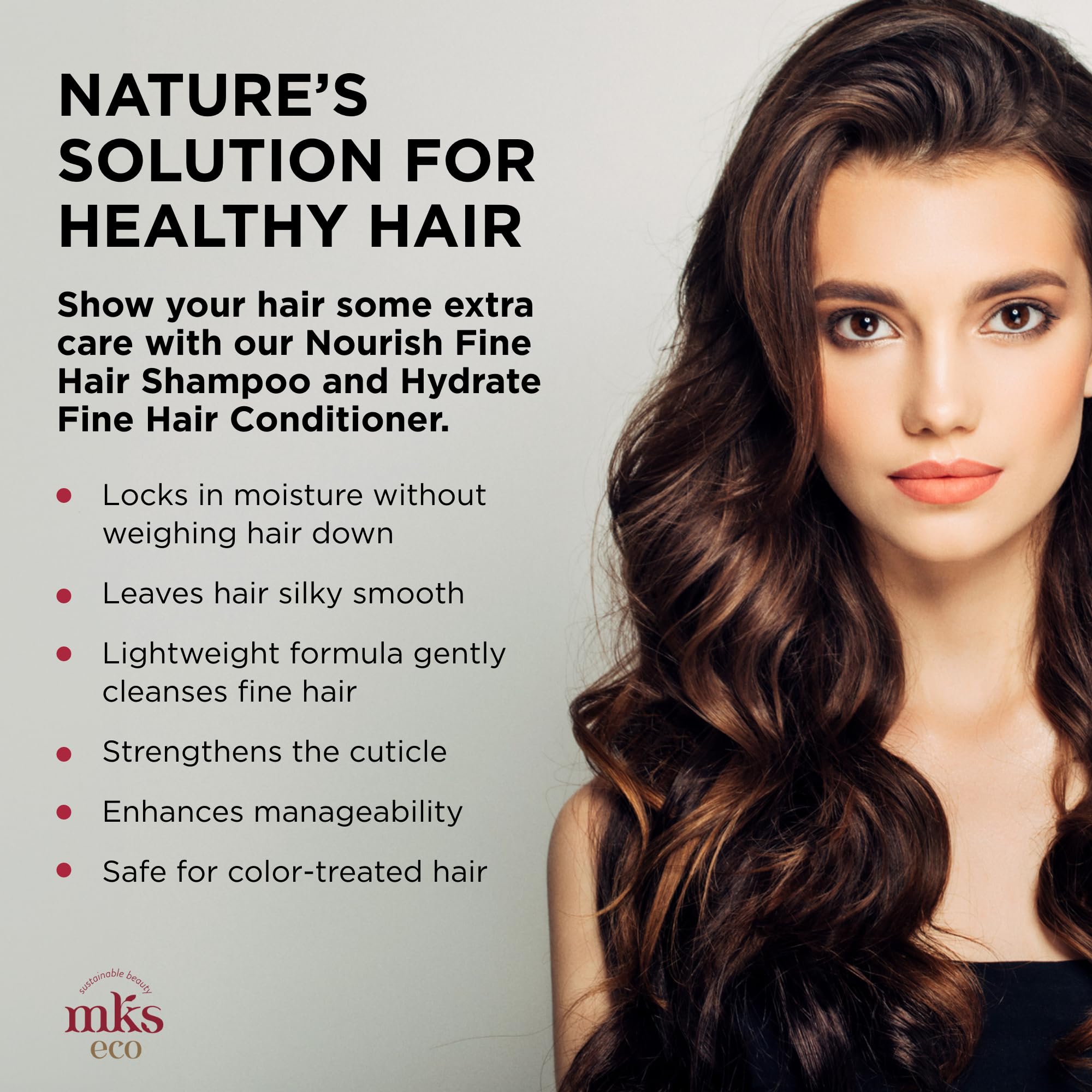Earthly Body MKS Eco Nourish Shampoo for Fine Hair + Hydrate Conditioner for Fine Hair — Light Breeze