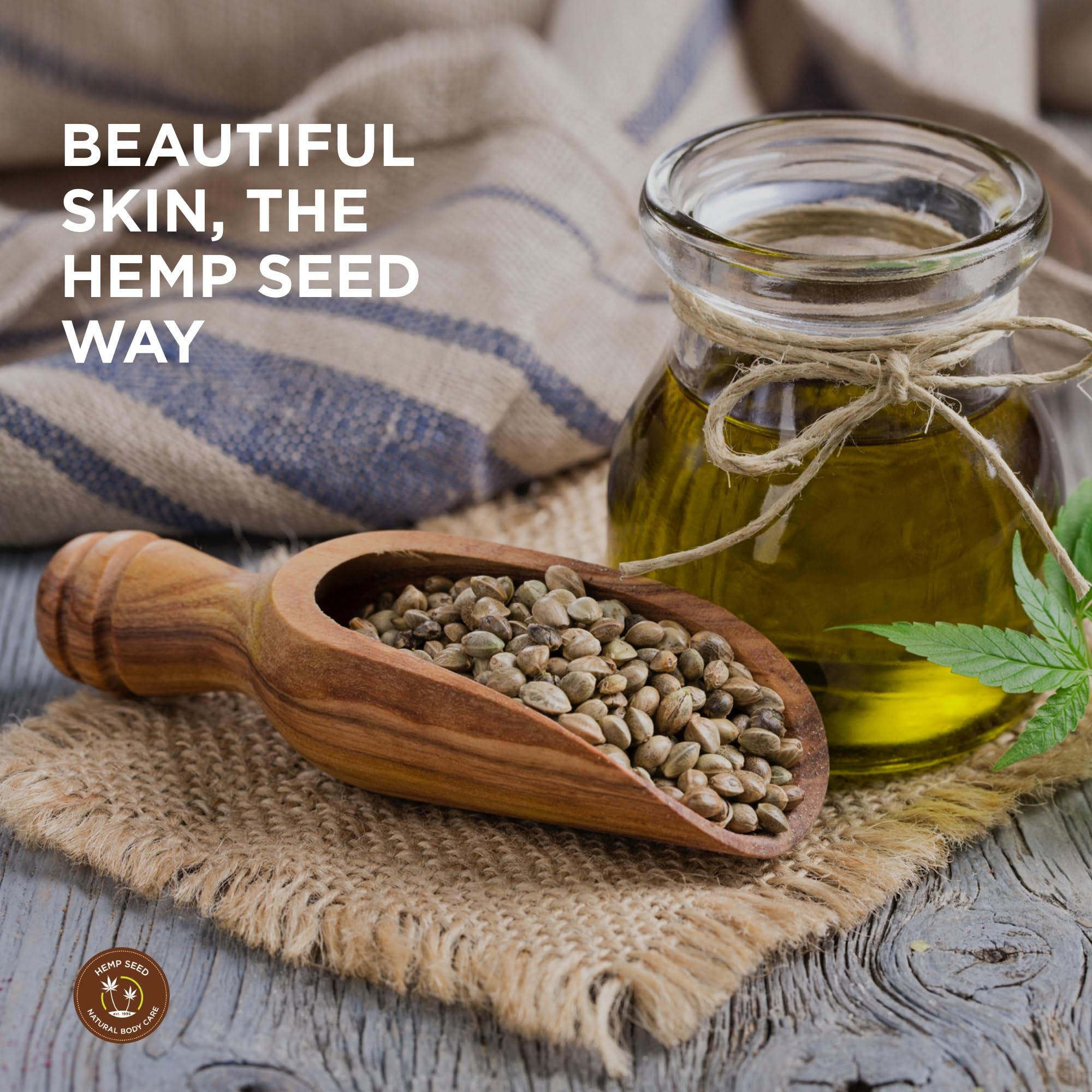 Earthly Body Hemp Seed Hand & Body Lotion – Beach Daze Scent, 16 oz | Lightweight, Non-Greasy Hydration