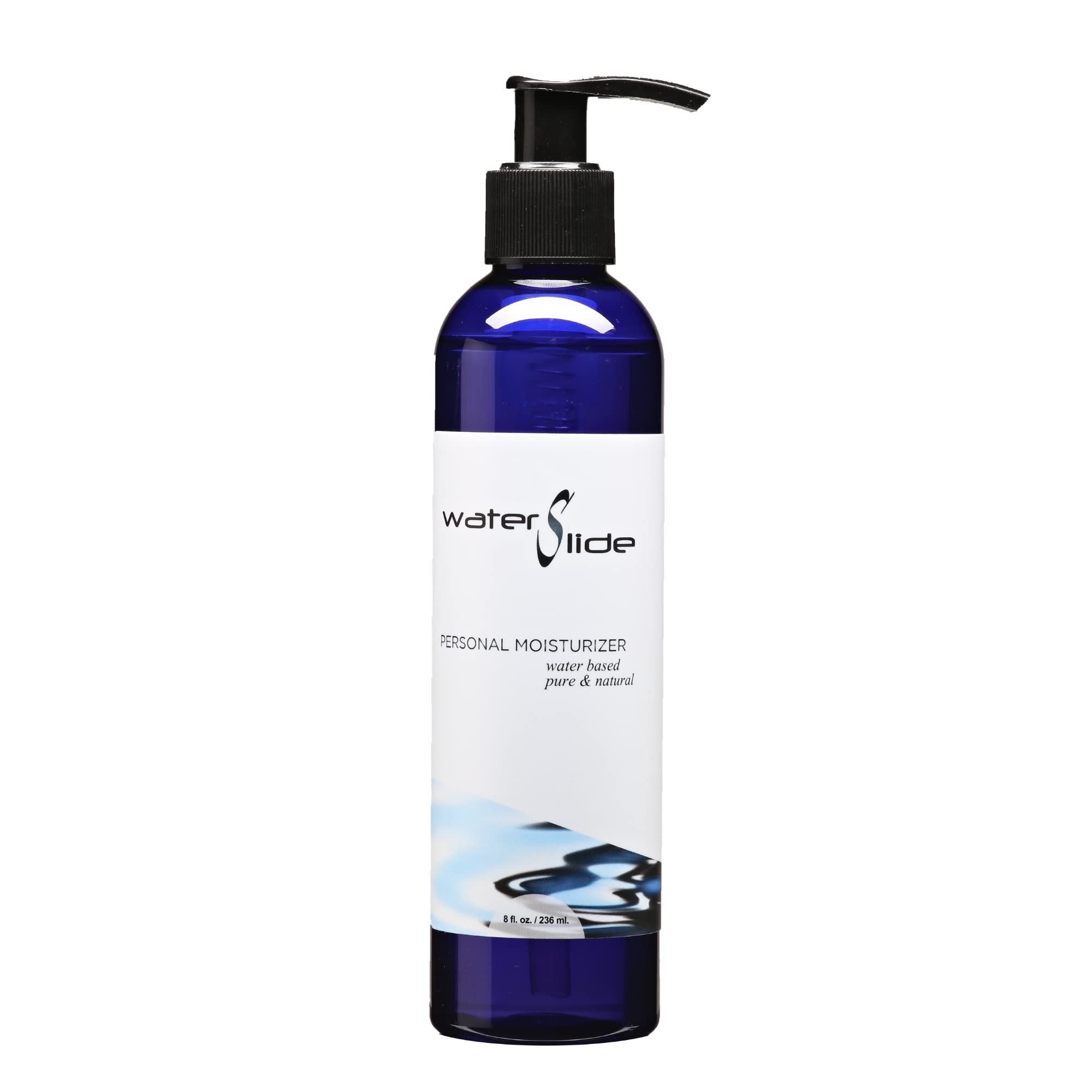 Earthly Body WaterSlide — 8 oz Water-Based Personal Moisturizer | 100% Natural, Vegan & Cruelty-Free