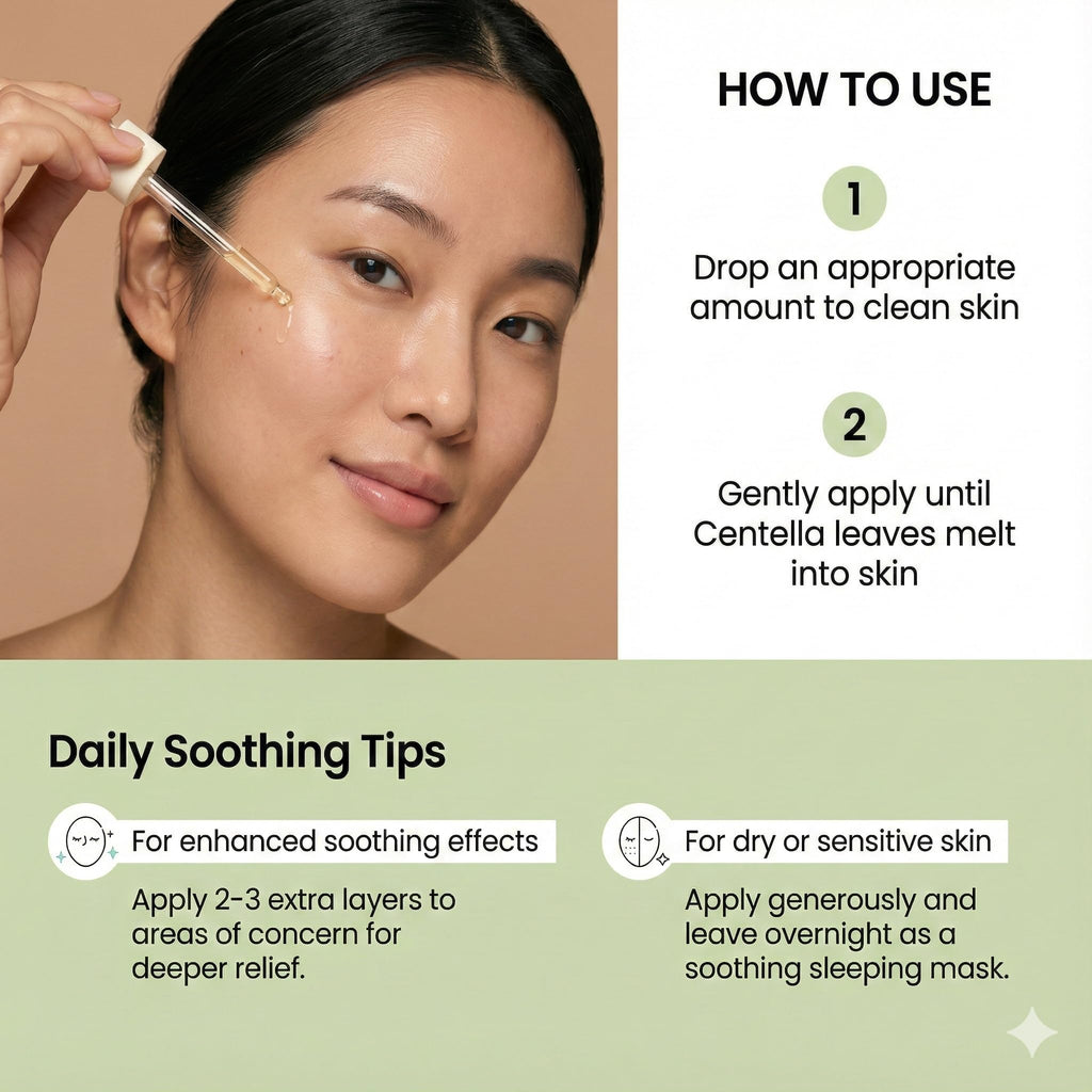 EARTHWARD Centella Serum 494,700 ppm – Unscented Ampoule for Sensitive & Acne-Prone Skin (2x60ml)