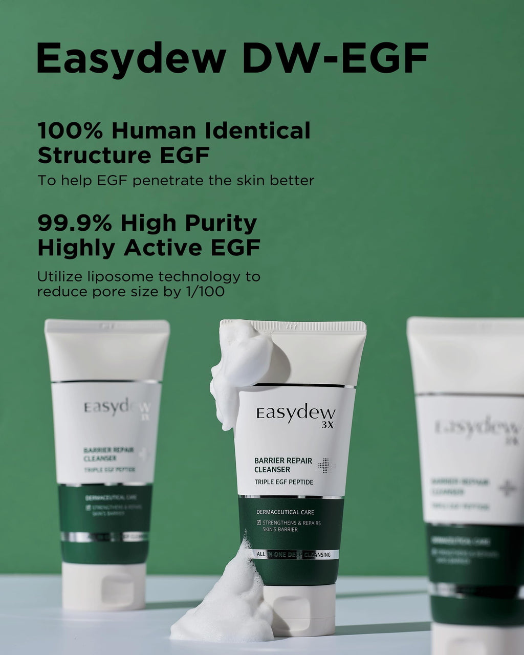 EASYDEW Barrier Repair Cleanser – Deep Pore Cleansing & Skin Barrier Support