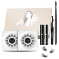 EASITENSION DIY Eyelash Extension Kit – 3D Cluster Lashes, 12mm & 14mm, Glue, Tweezers