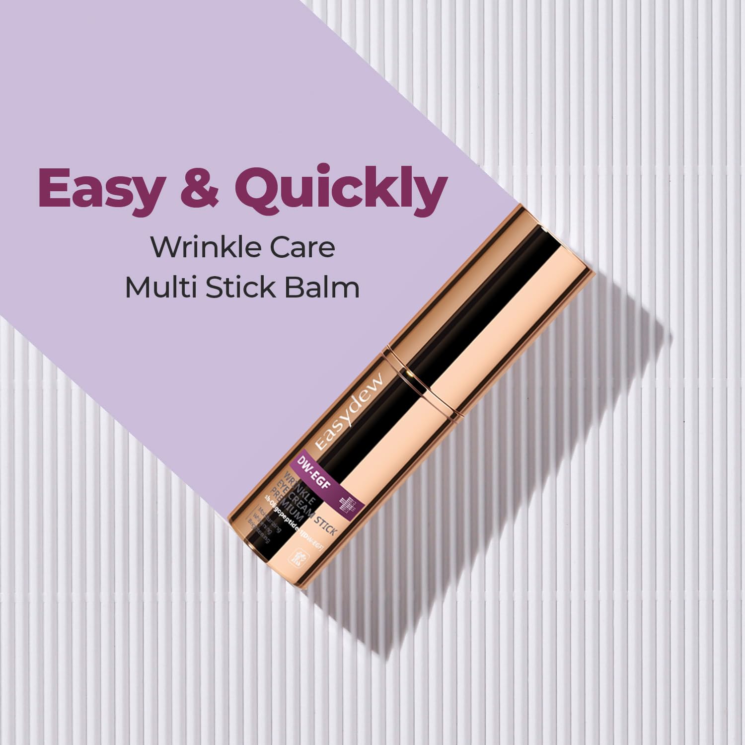 EASYDEW EGF Plumping Peptides Eye Stick Balm – On-the-Go Hydration, Clean K-Beauty, 8g