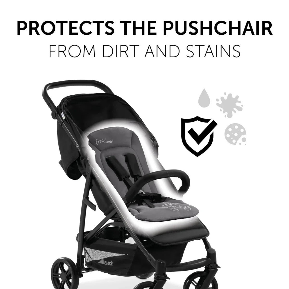 Hauck Disney Pushchair Seat Liner - Mickey Mouse Black