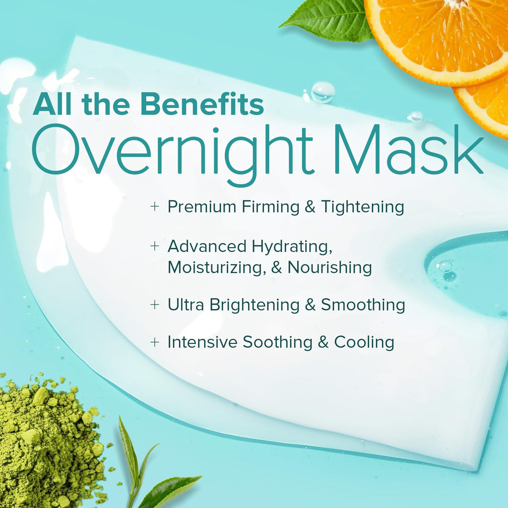 Ebanel Bio Collagen Mask – 4-Pack Hydrating Hydrogel Masks with 7 Peptides & Hyaluronic Acid