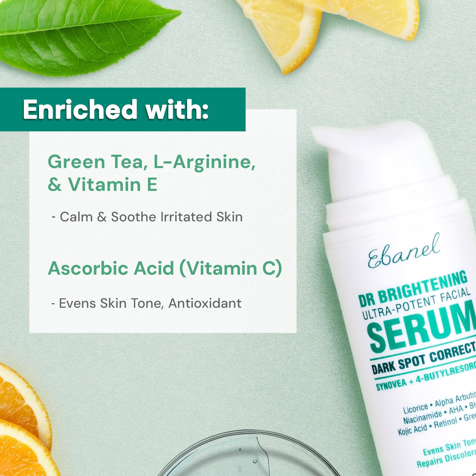 Ebanel Dark Spot Remover for Face & Body – Brightening Serum with Synovea HR & Alpha Arbutin