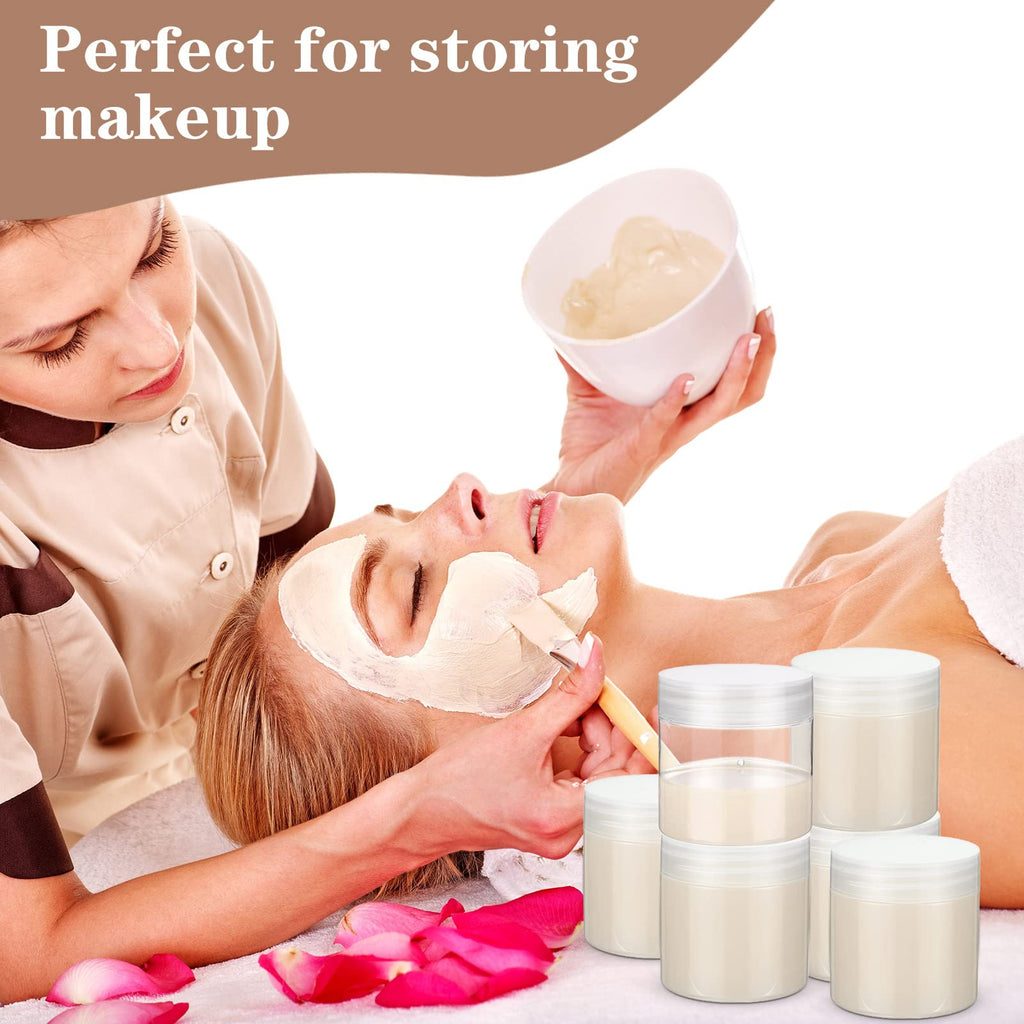 EBOOT 150-Pack 2oz Clear Plastic Jars with Lids | Travel Cosmetic Containers