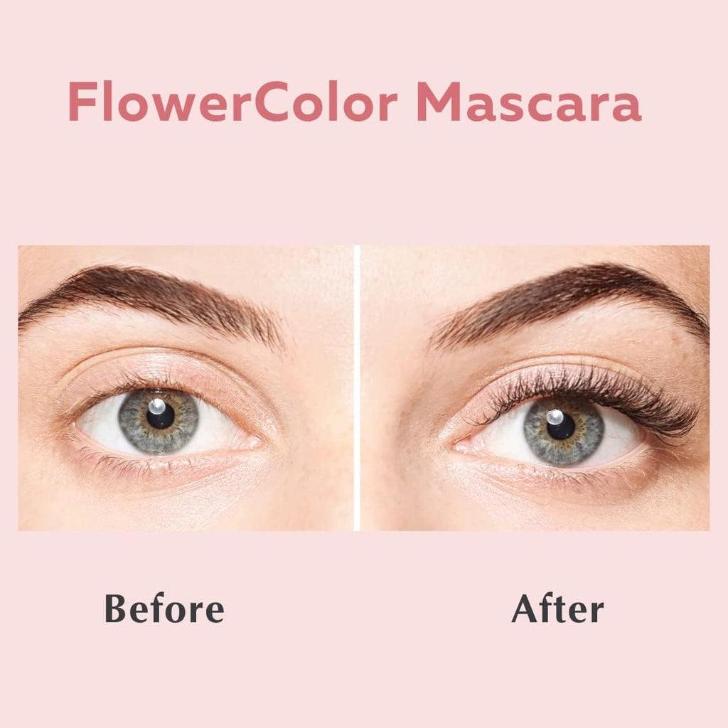 Ecco Bella FlowerColor Plant Based Vegan Mascara (Black) – Natural Length & Definition