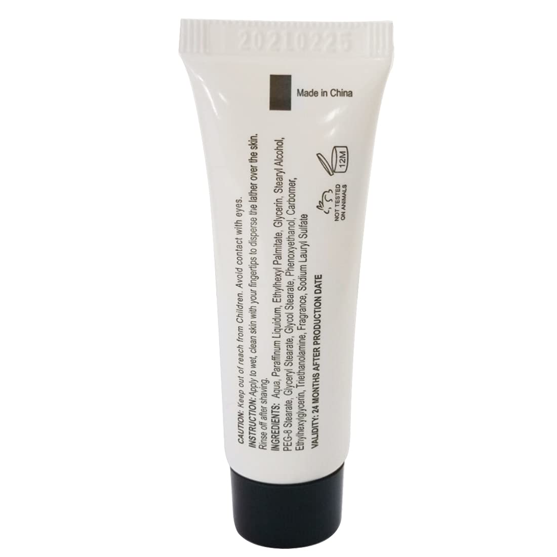 ECO amenities Bulk Shaving Cream – Unscented 0.34 fl oz Tubes, Pack of 144 for Hotels & Travel