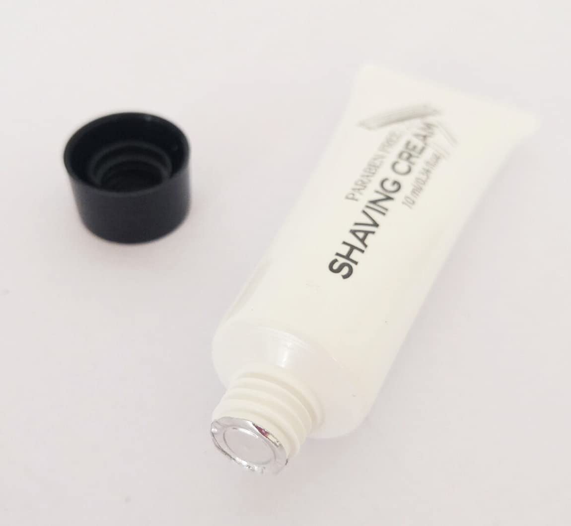 ECO amenities Bulk Shaving Cream – Unscented 0.34 fl oz Tubes, Pack of 144 for Hotels & Travel