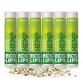 Eco Lips Organic Hemp Lip Balm – Vanilla Mint, 6-Pack | Soothe Dry Lips with Beeswax & Vitamin E | Made in USA