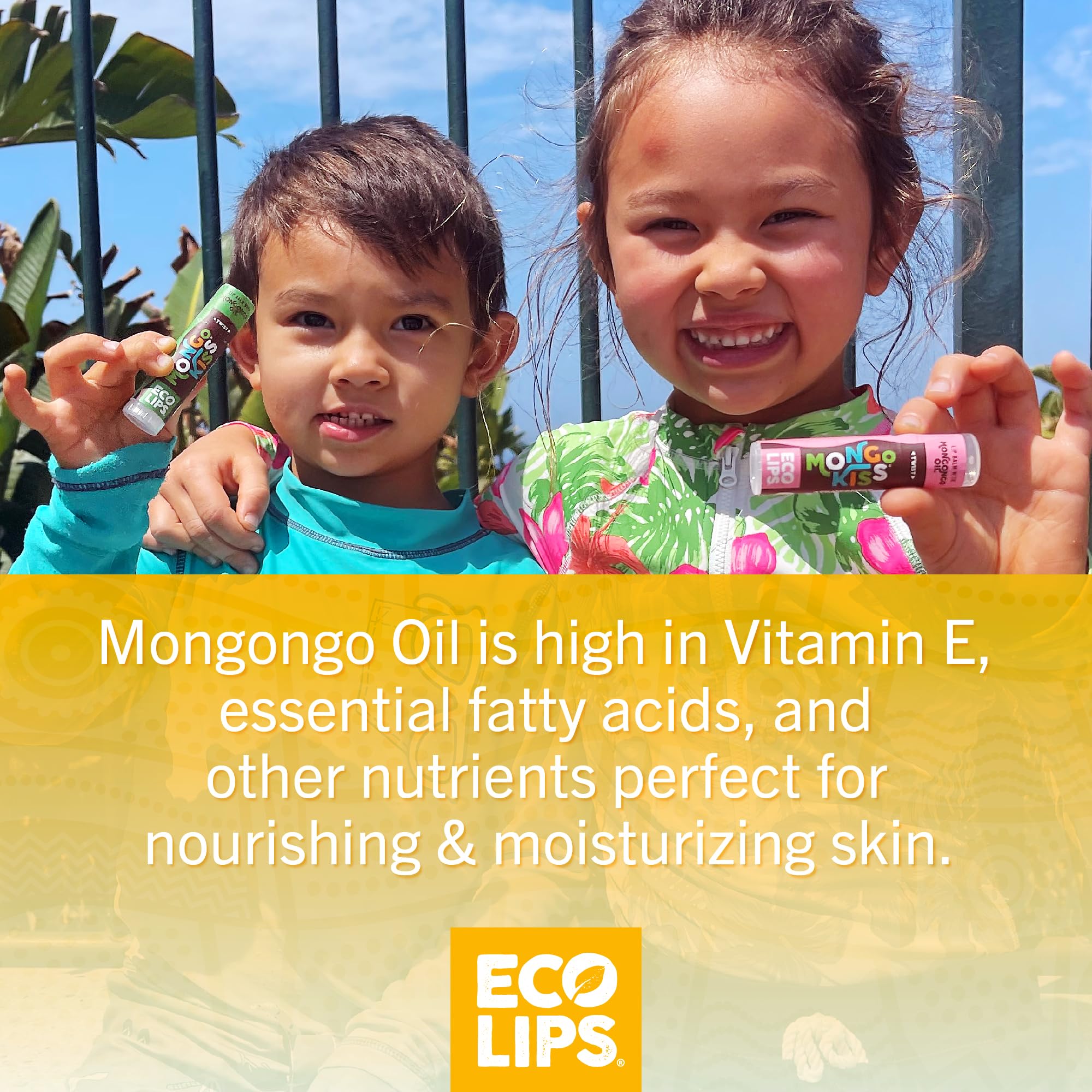 Eco Lips Mongo Kiss Organic Lip Balm 7 Pack – Mongongo Oil Hydration