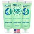 EcoEarth Travel Size Body Wash – Spring Breeze, 1 fl oz, 100-pack for Hospitality