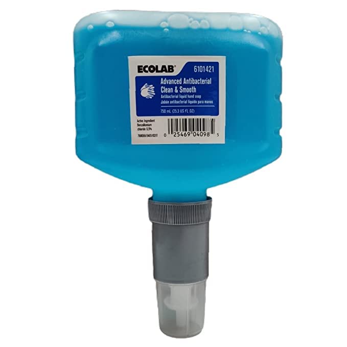 Ecolab Advanced Clean & Smooth Soap – 6 x 750ml Hand Soap with Moisturizers
