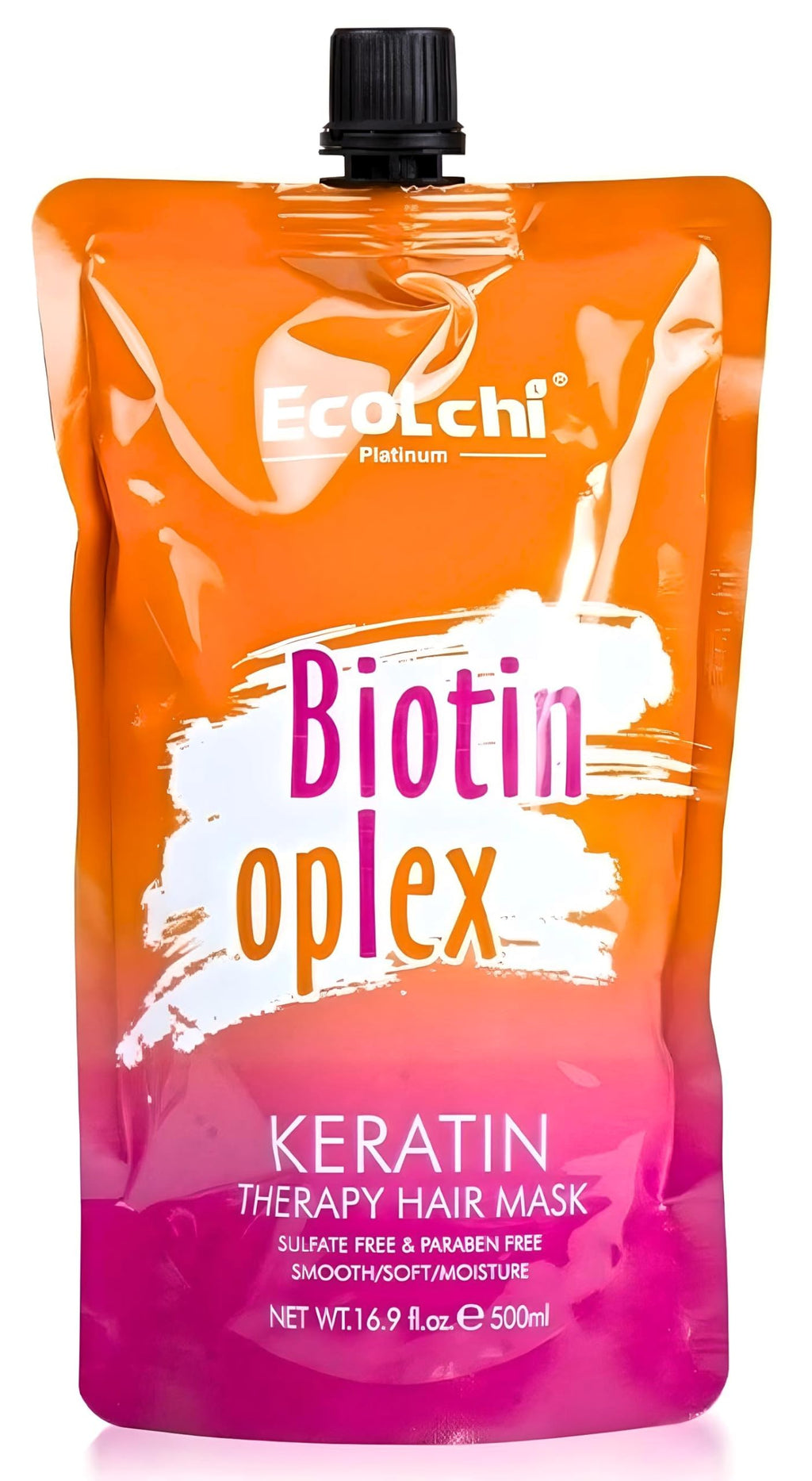 EcoLchi Biotin Oplex Keratin Hair Mask – XL 16.9 oz for Dry, Frizzy Hair