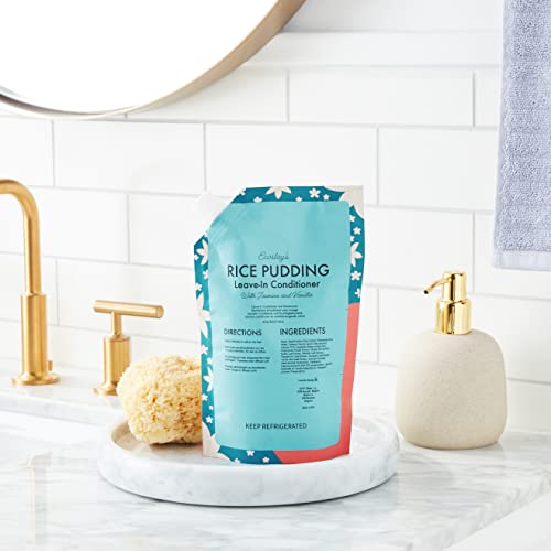 Ecoslay Rice Pudding Leave-In Conditioner for Curly & Dry Hair | Moisturizing Detangler (16oz)