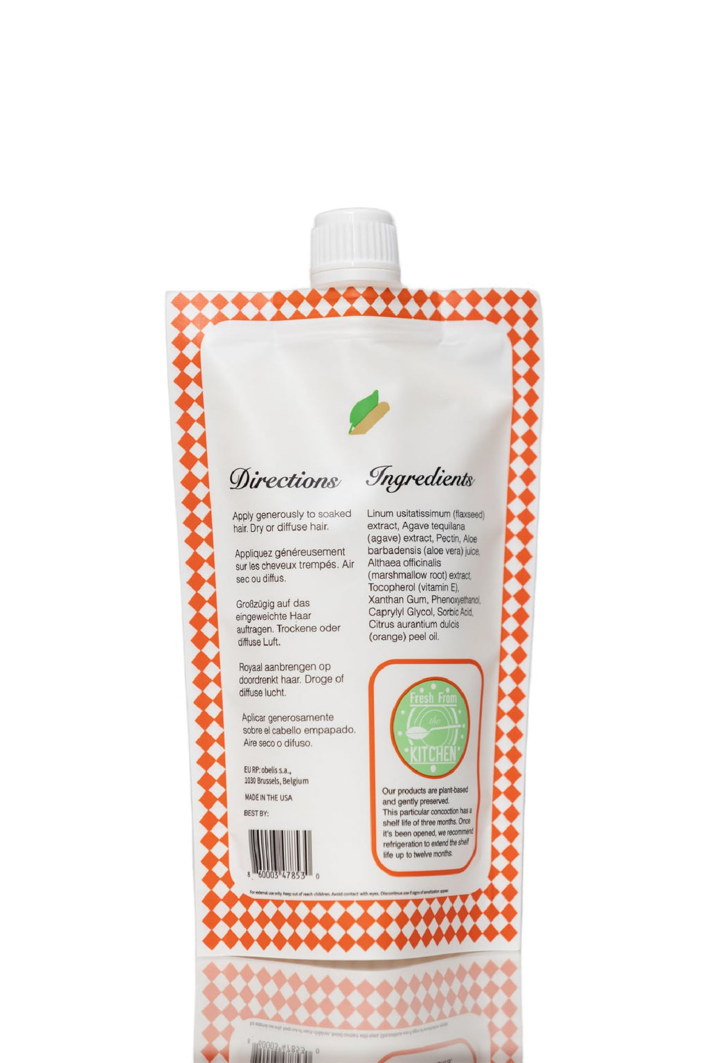Ecoslay Orange Marmalade Curl Definer Gel – Long-Lasting Hold for Wavy, Curly, Coily & Kinky Hair