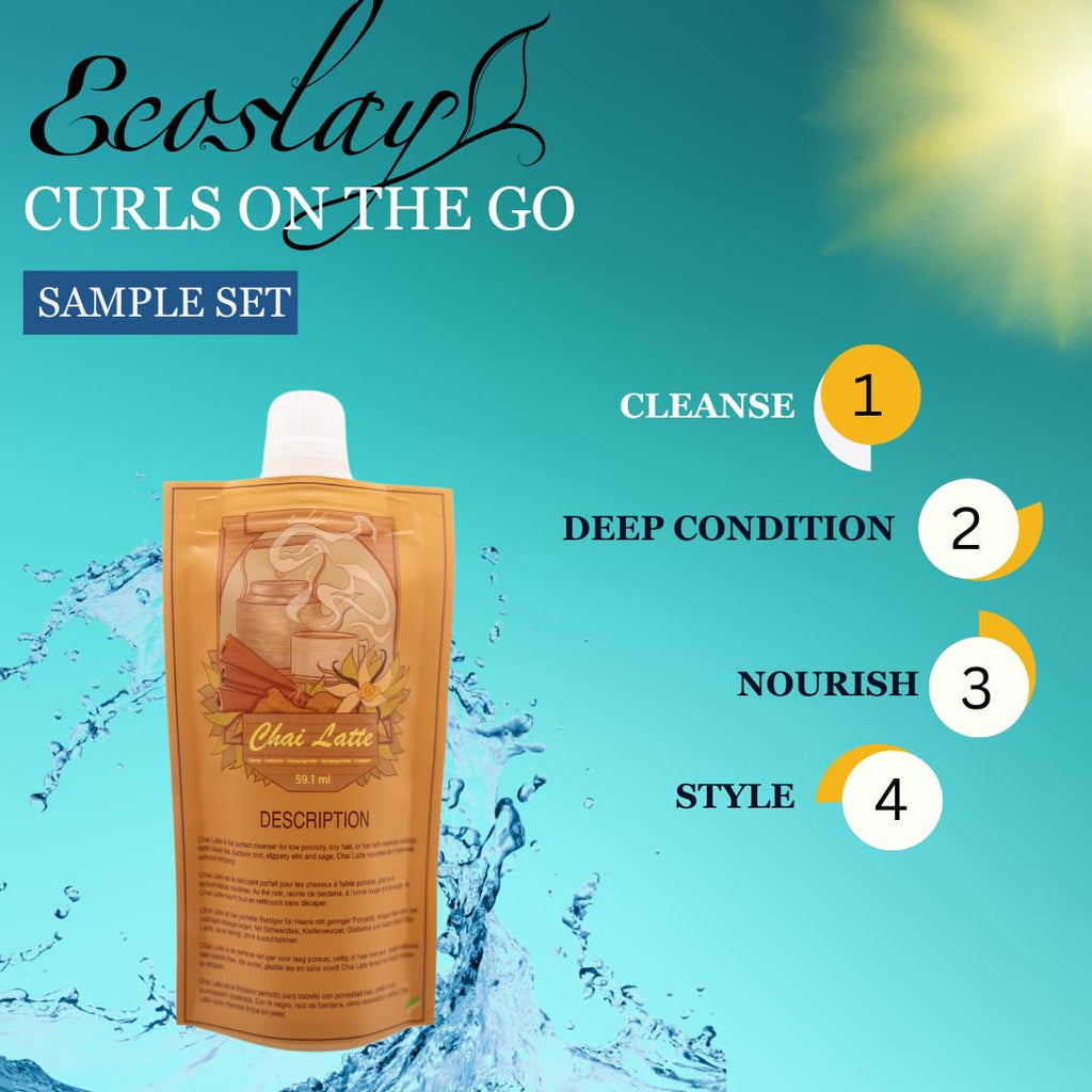 Ecoslay Curls-on-the-go Sample Set | TSA-Approved Curly Hair Essentials