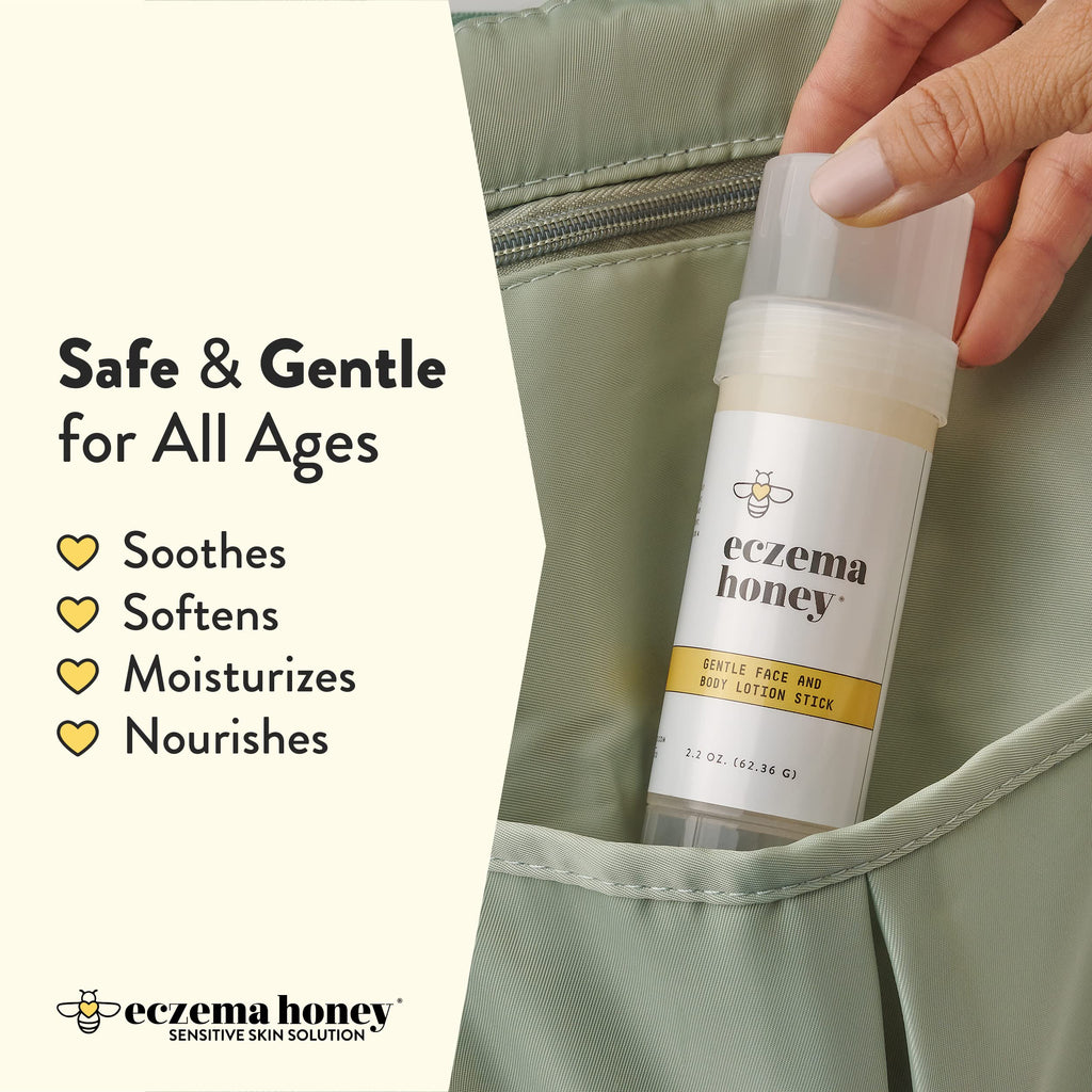 ECZEMA HONEY Gentle Face & Body Lotion Stick – Moisturizing Colloidal Oatmeal for Extremely Dry Skin