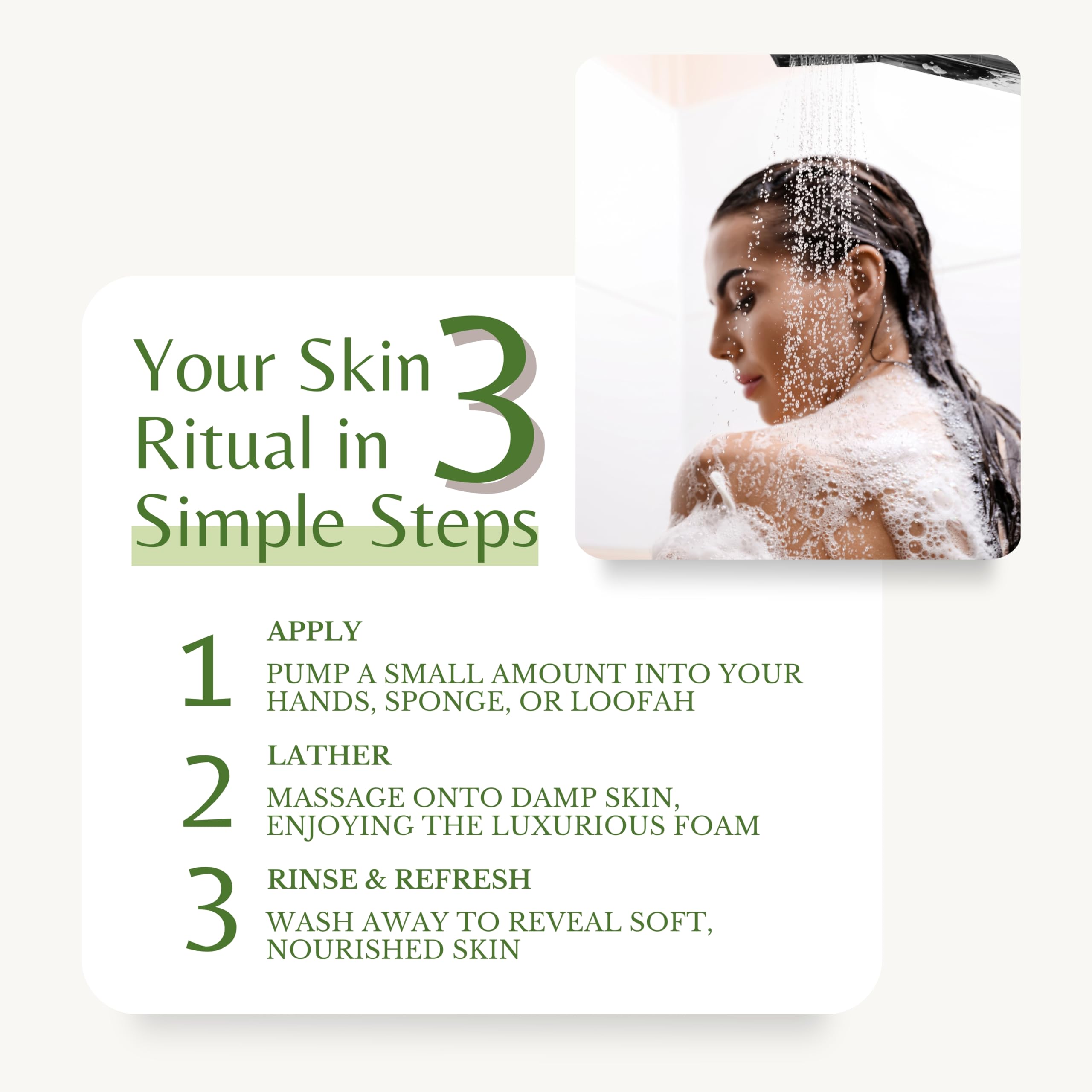 EDENIKA BOTANICALS Tea Tree Oil Body Wash – Cleanse, Refresh & Gentle Skin (16 oz, 2-Pack)