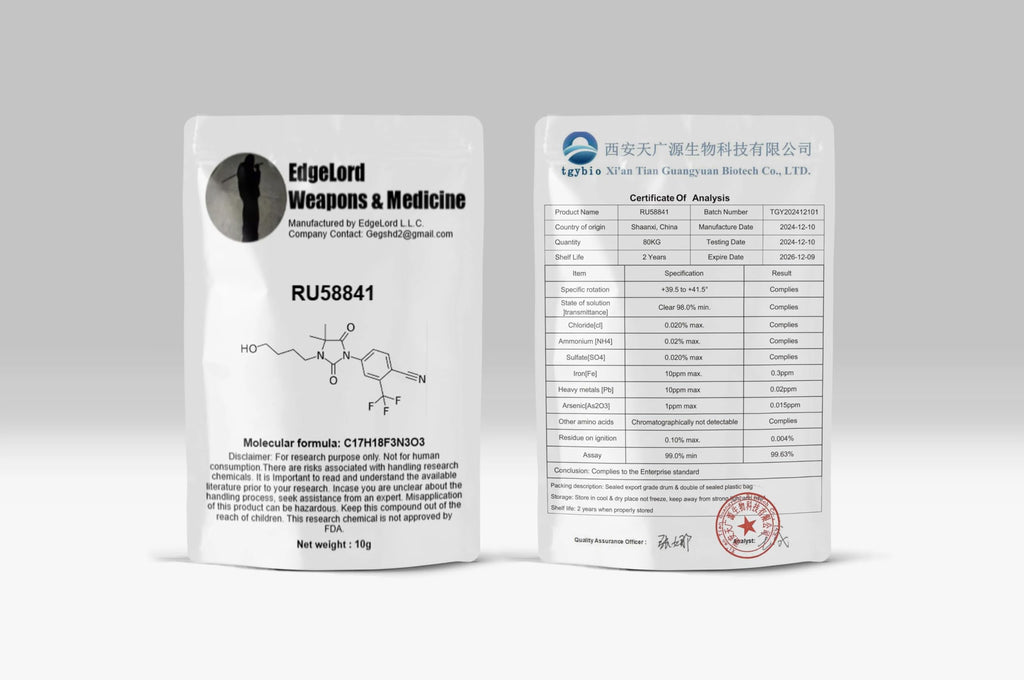 99% RU58841 by EdgeLord - 10g for Research