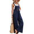Women's Clothes Hot-selling Solid Color Casual Suspender Trousers Overall