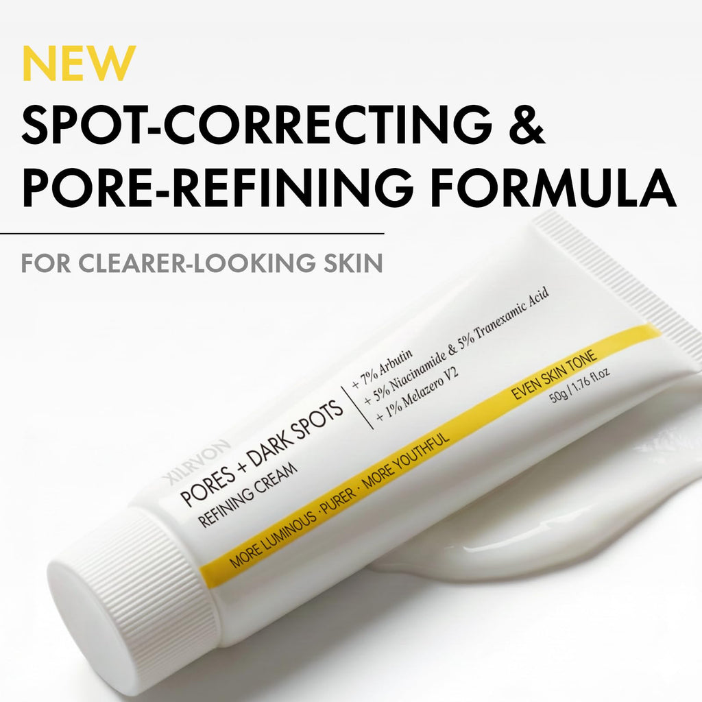 EELHOE 2PCS Pores + Dark Spots Refining Cream – Arbutin, Niacinamide, Tranexamic Acid & Melazero | Pore-Minimizing, Hydrating Daily Moisturizer 50g x 2