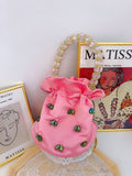 Fashion Handmade Glass Crystal Beaded Handbag