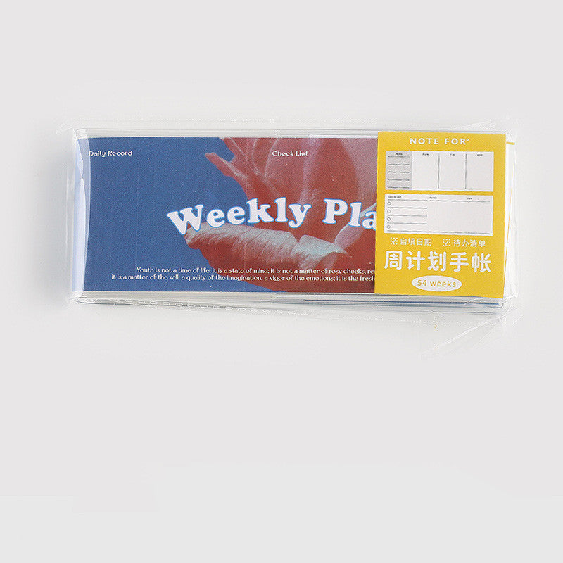 Retro Portable Ferrule Weekly Planner Notebook Schedule Book