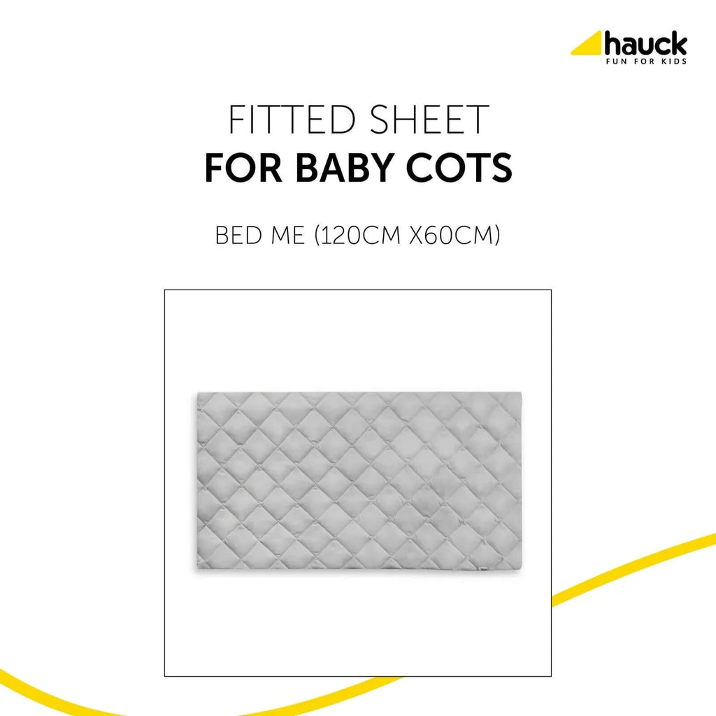 Hauck Bed Me Travel Cot Fitted Sheet 120x60cm - Beige
