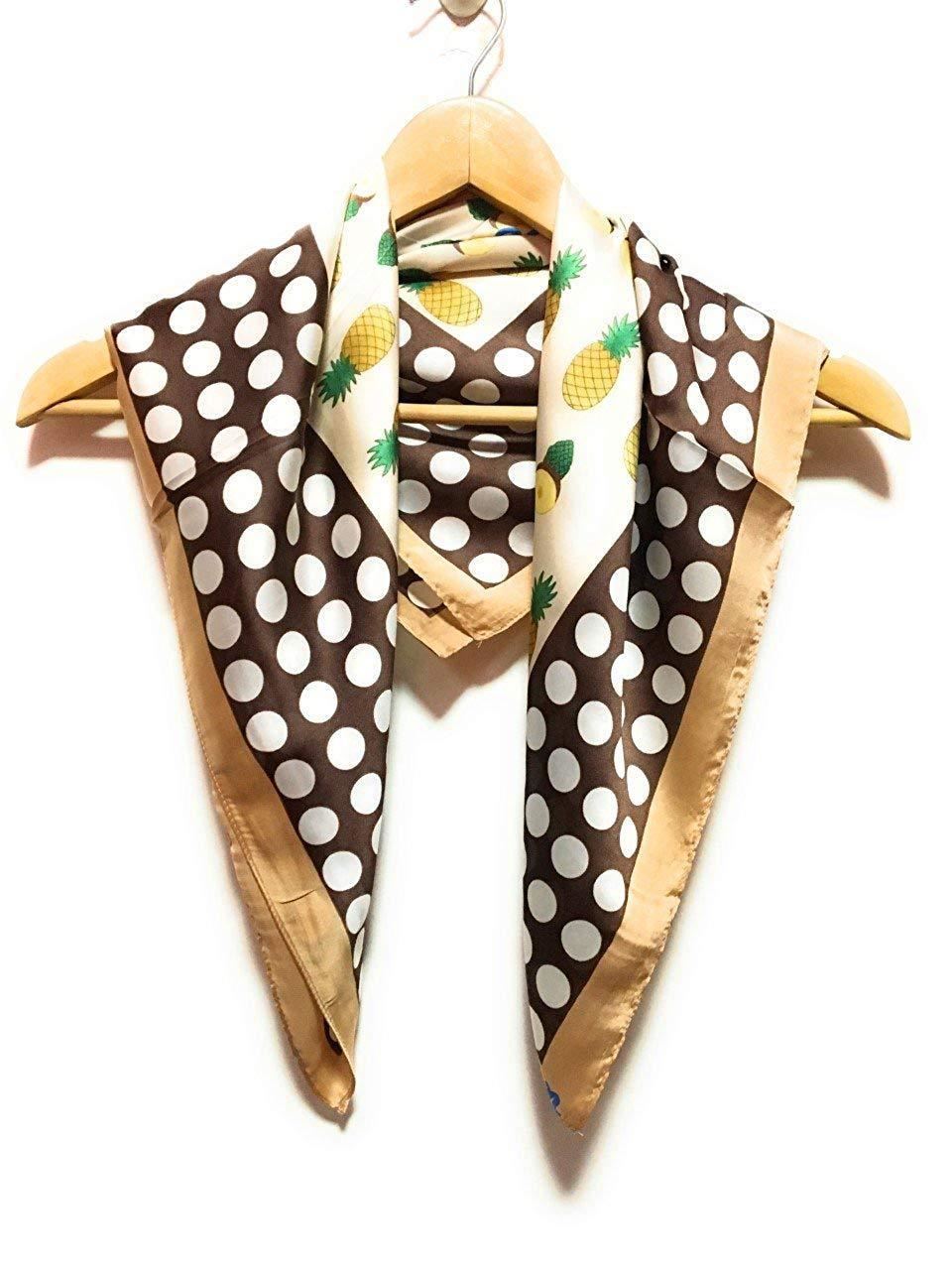 Pineapple Polka Dots Silky Thin Summer Spring