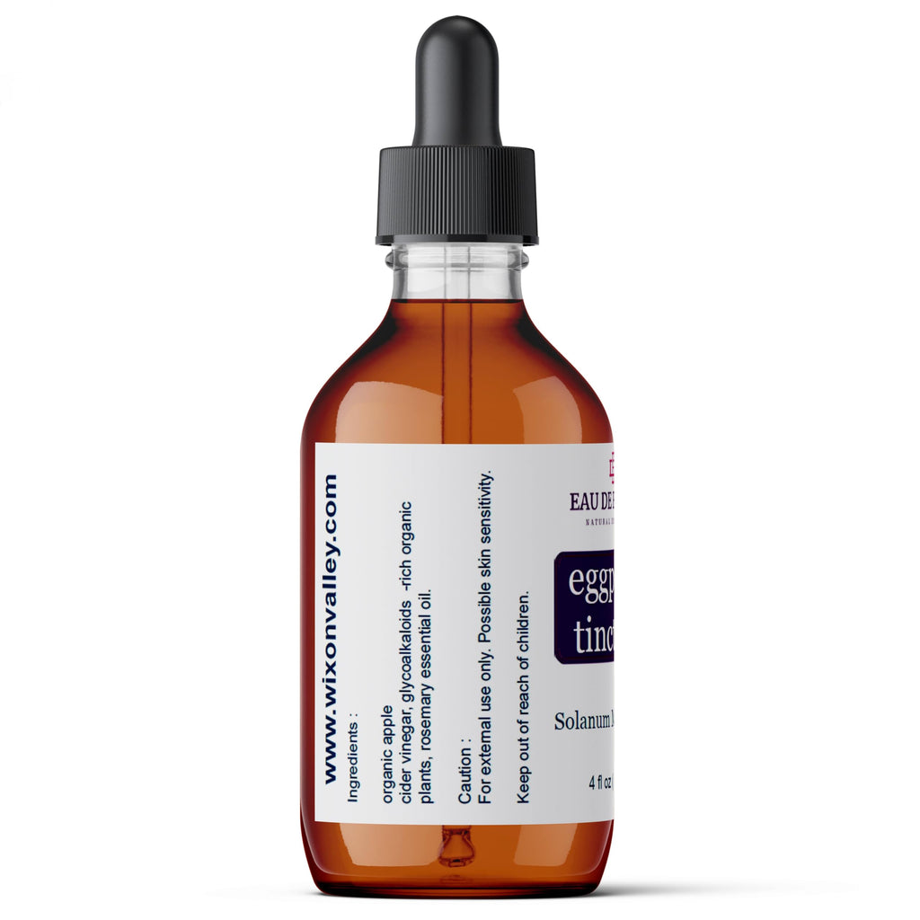 Eggplant Tincture for Skin Support – Discoloration, Thickened & Scaly Areas (4 oz)
