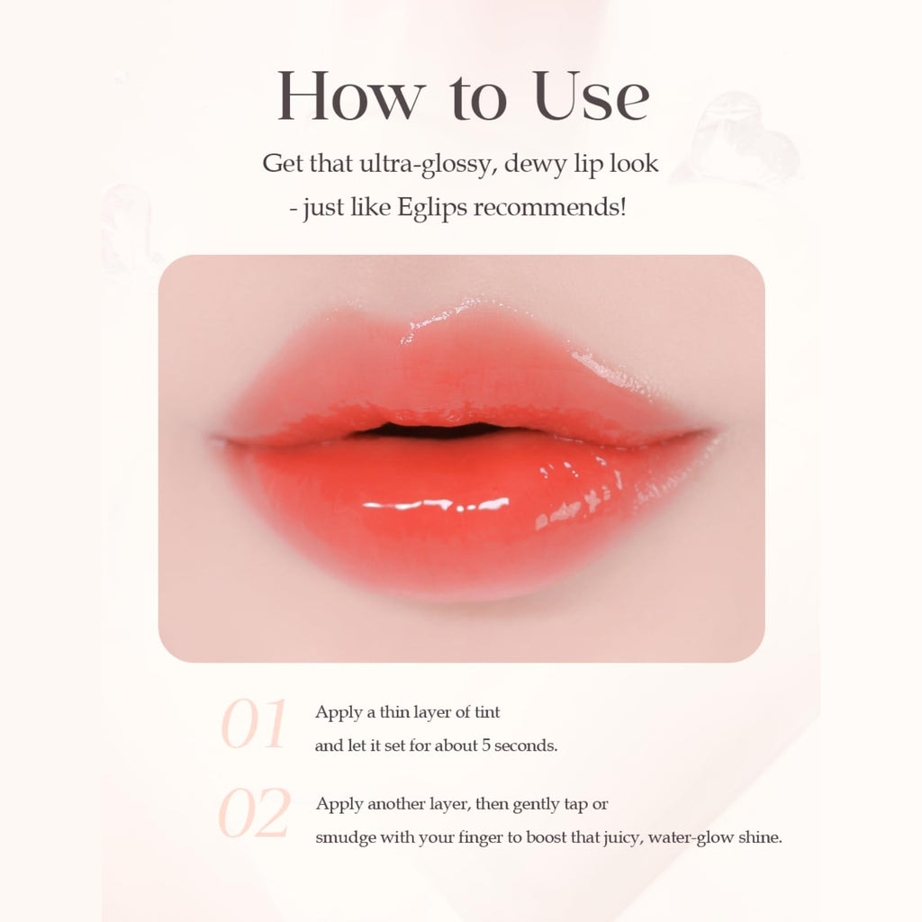 EGLIPS DEW GLAZE TINT 05 Sorbet – Long-Lasting Tint & Gloss Lip Color
