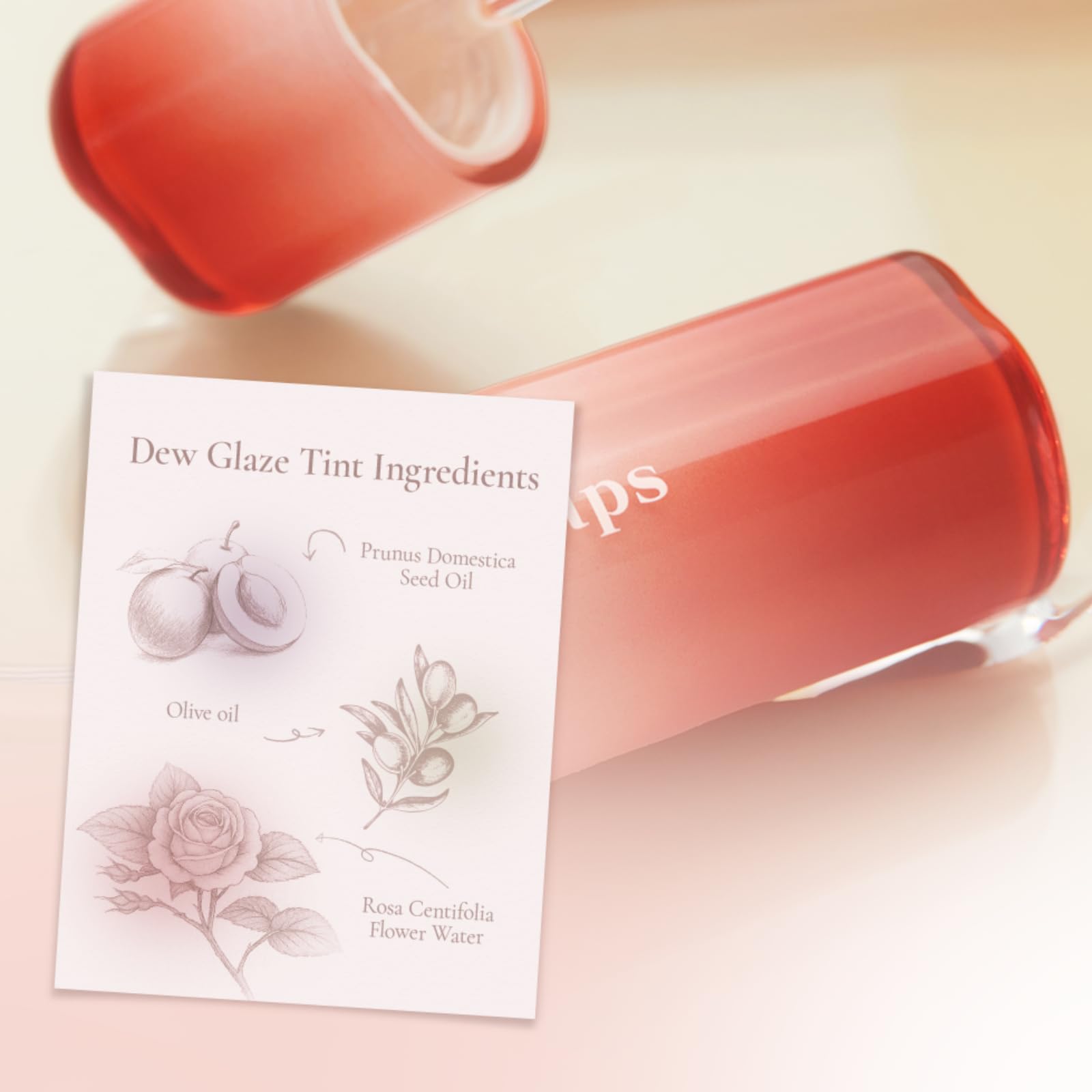 EGLIPS Dew Glaze Tint 07 Sol Peach – Sheer Lip Tint with Glossy Shine