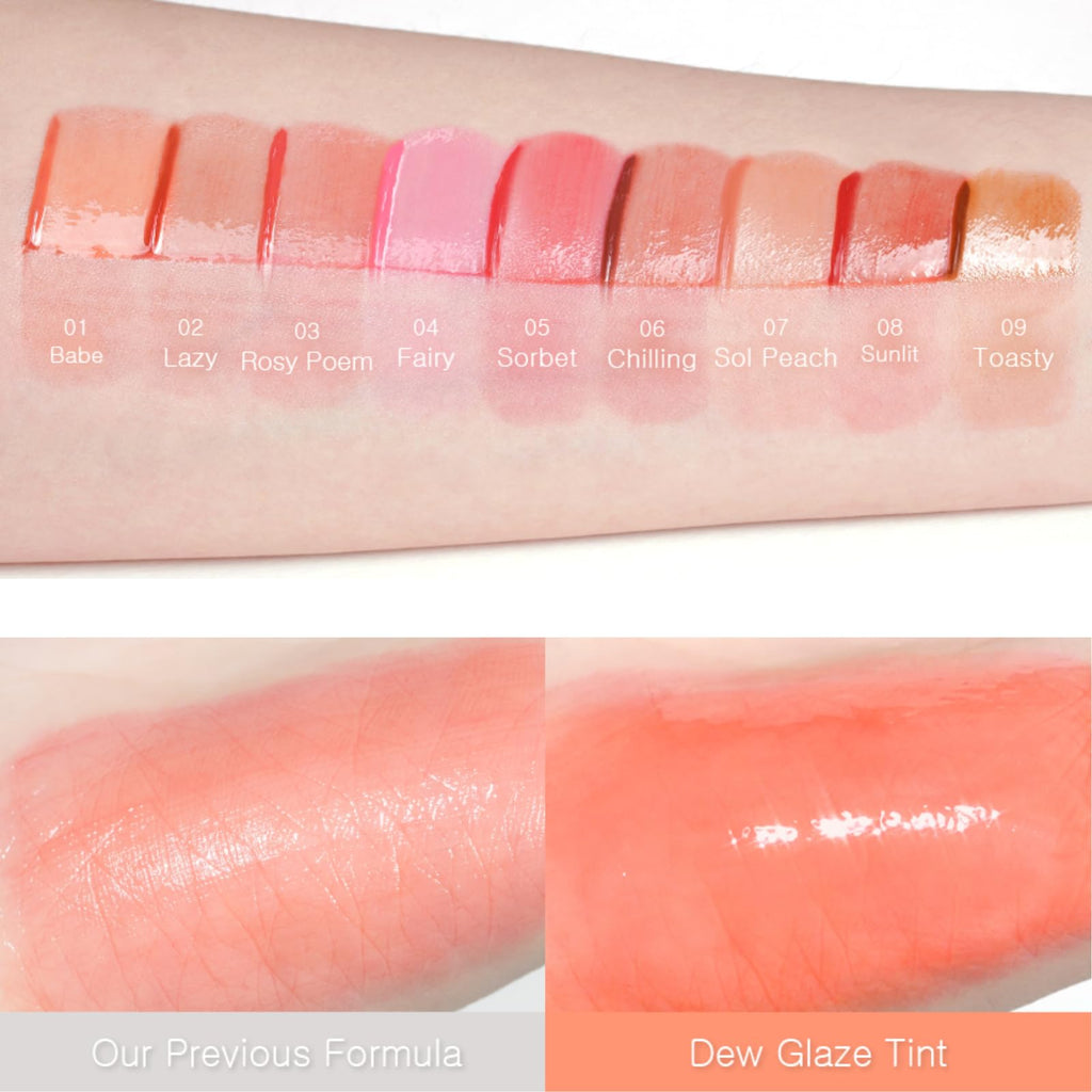 EGLIPS Dew Glaze Tint 08 Sunlit – Dewy Lip Tint + Glossy Shine
