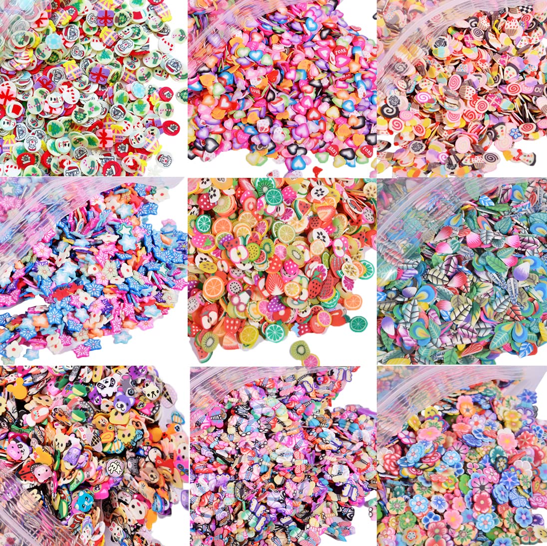 EHOPE Fruit Slices Polymer Clay Nail Art Slices – 5,000 PCS Pack for Nails & DIY Decor