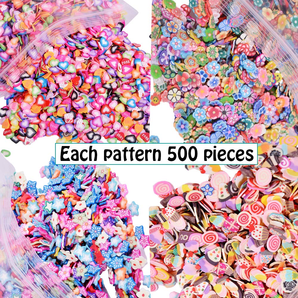 EHOPE Fruit Slices Polymer Clay Nail Art Slices – 5,000 PCS Pack for Nails & DIY Decor