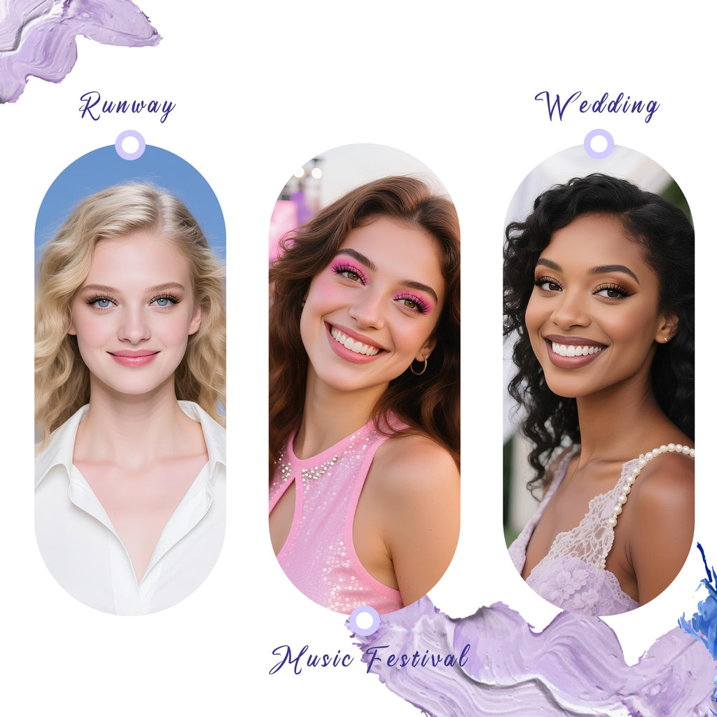 EHSZM BEAUTY 14mm D-Curl Tapered-Tip Wispy Lash Clusters – Independent Pack for Outer Corner Lift & Mix-and-Match | Style Starry