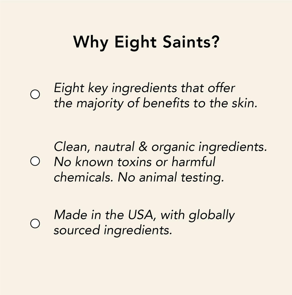 Eight Saints Vitamin C Serum for Face | Hydrating Anti Aging Serum with Hyaluronic Acid, Aloe, and Jojoba Oil | 1oz