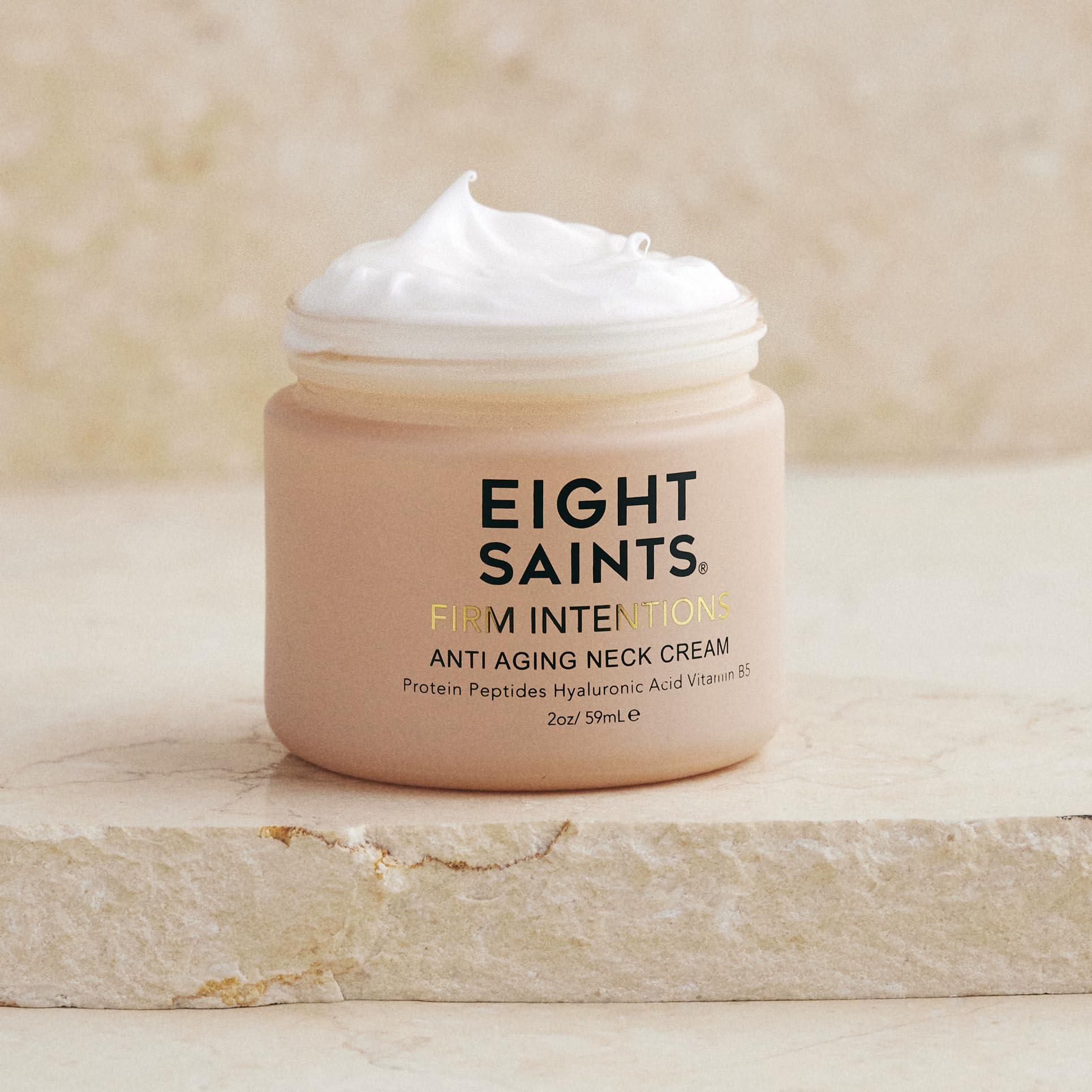 Eight Saints Firm Intentions Anti Aging Neck Cream – Organic, Cruelty-Free, 2 oz