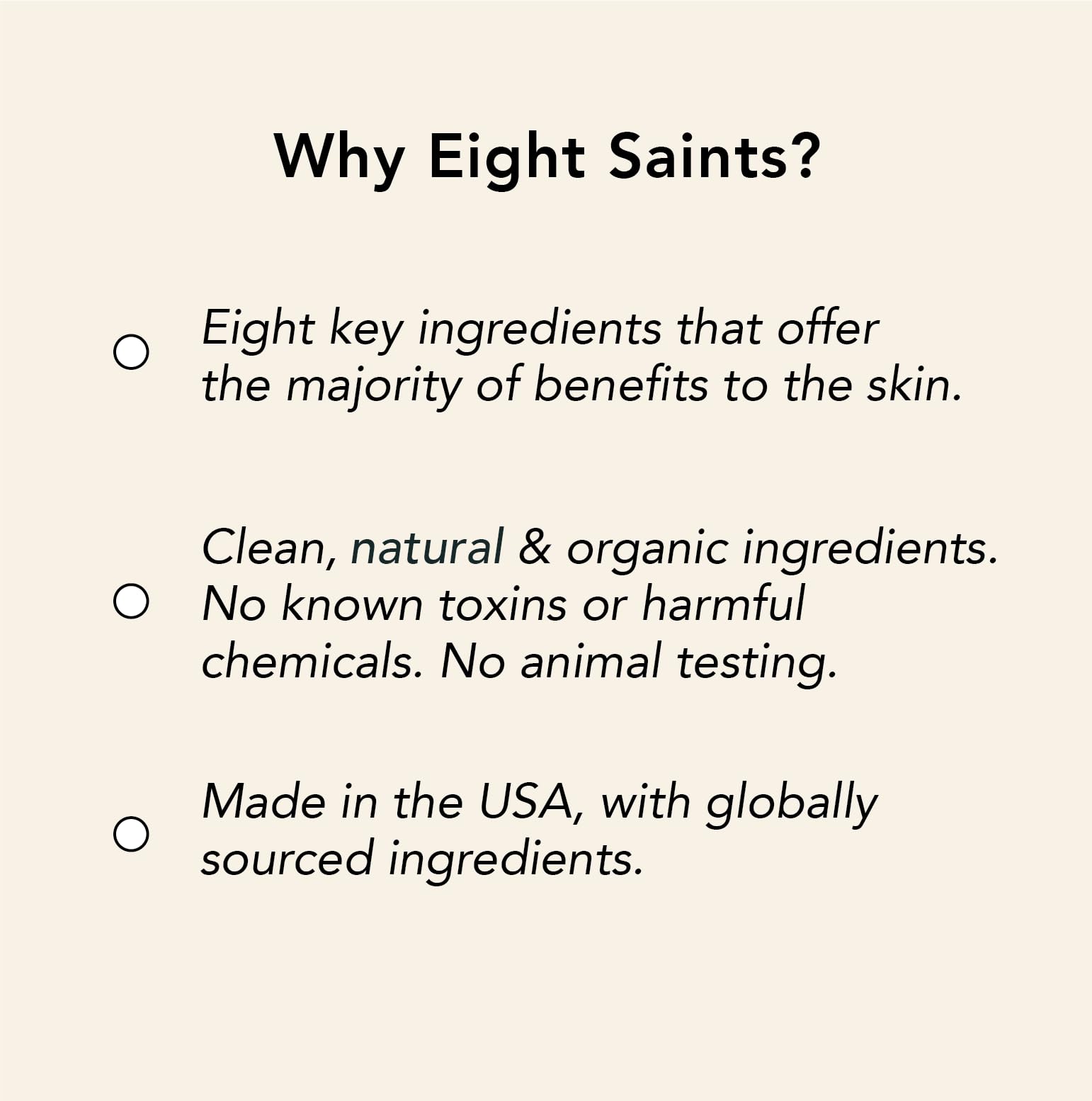Eight Saints Retinol Serum – Firming & Hydration (1 oz)