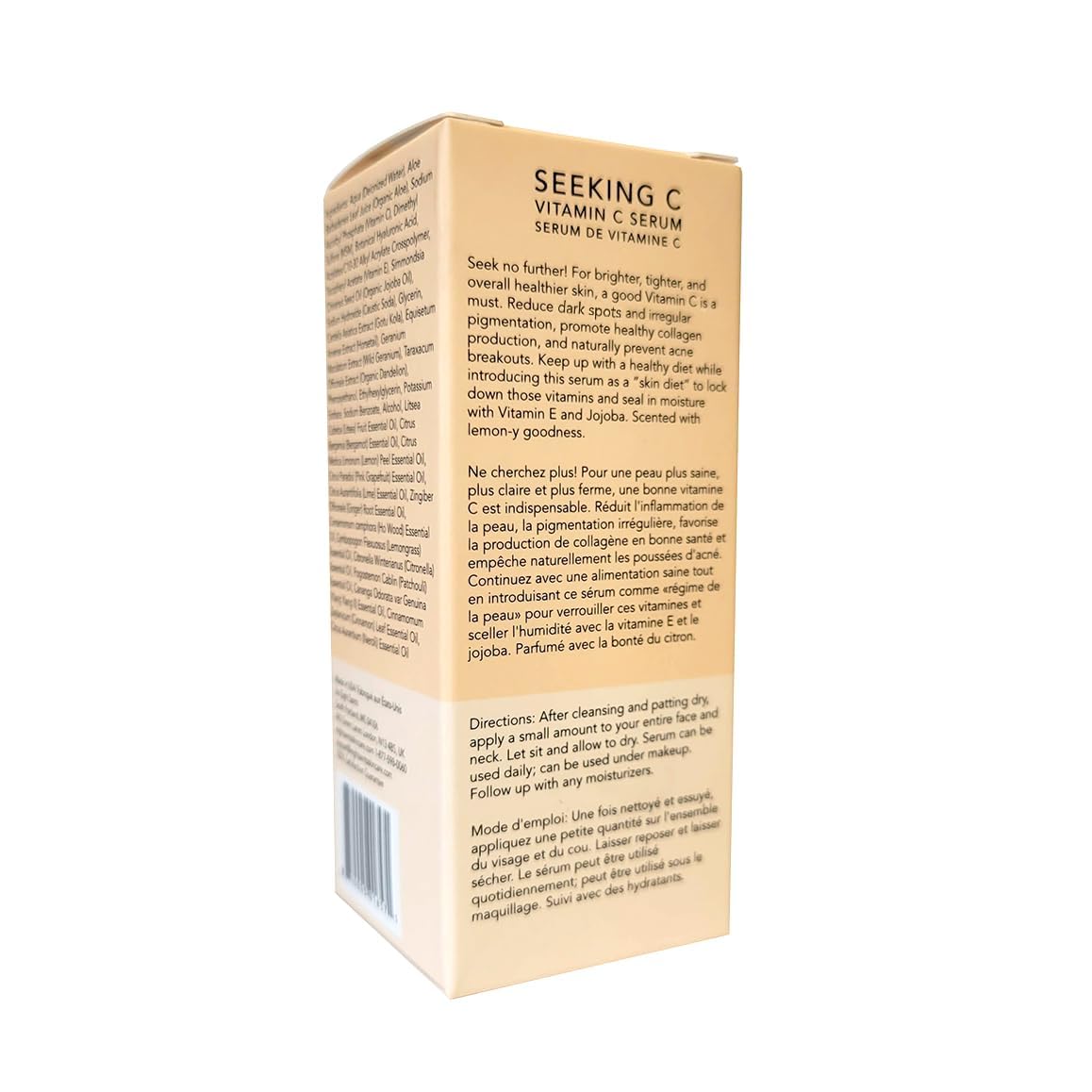 Eight Saints Vitamin C Serum for Face | Hydrating Anti Aging Serum with Hyaluronic Acid, Aloe, and Jojoba Oil | 1oz