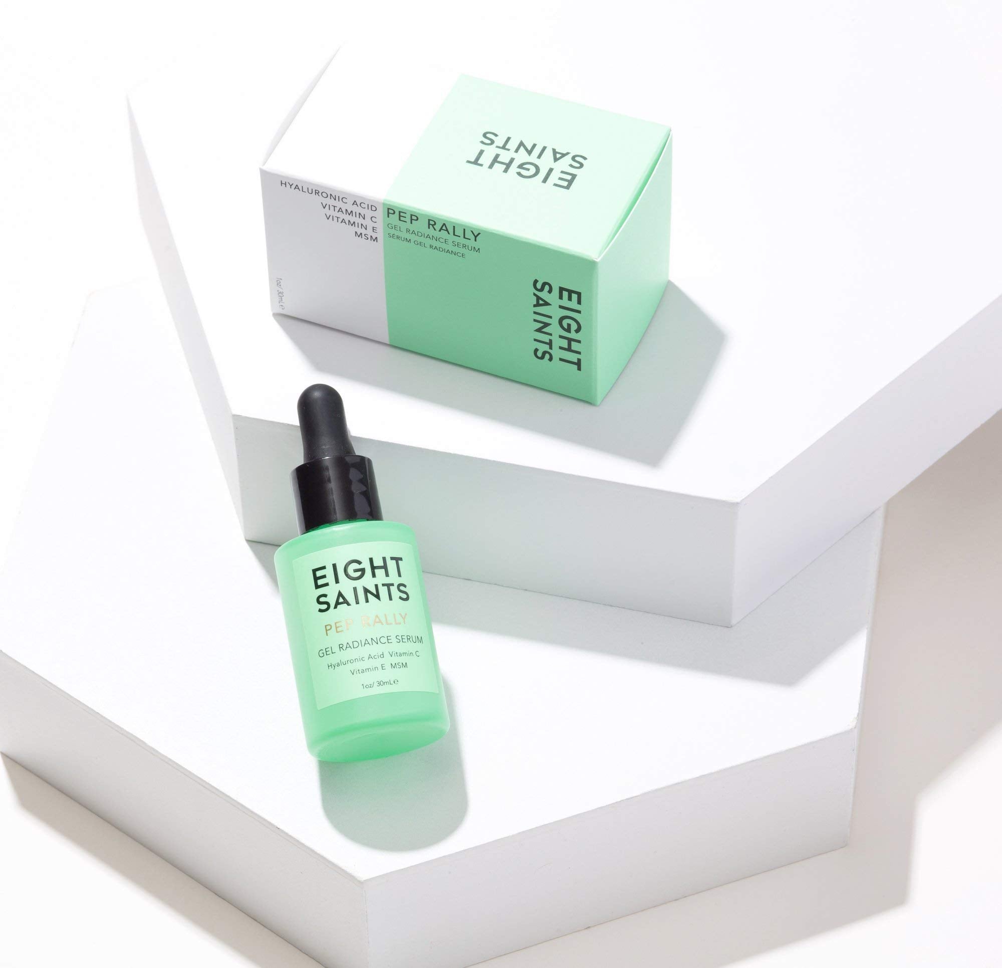 Eight Saints Pure Hyaluronic Acid Serum for Face – Hydration, Vitamin C & E, 1 oz