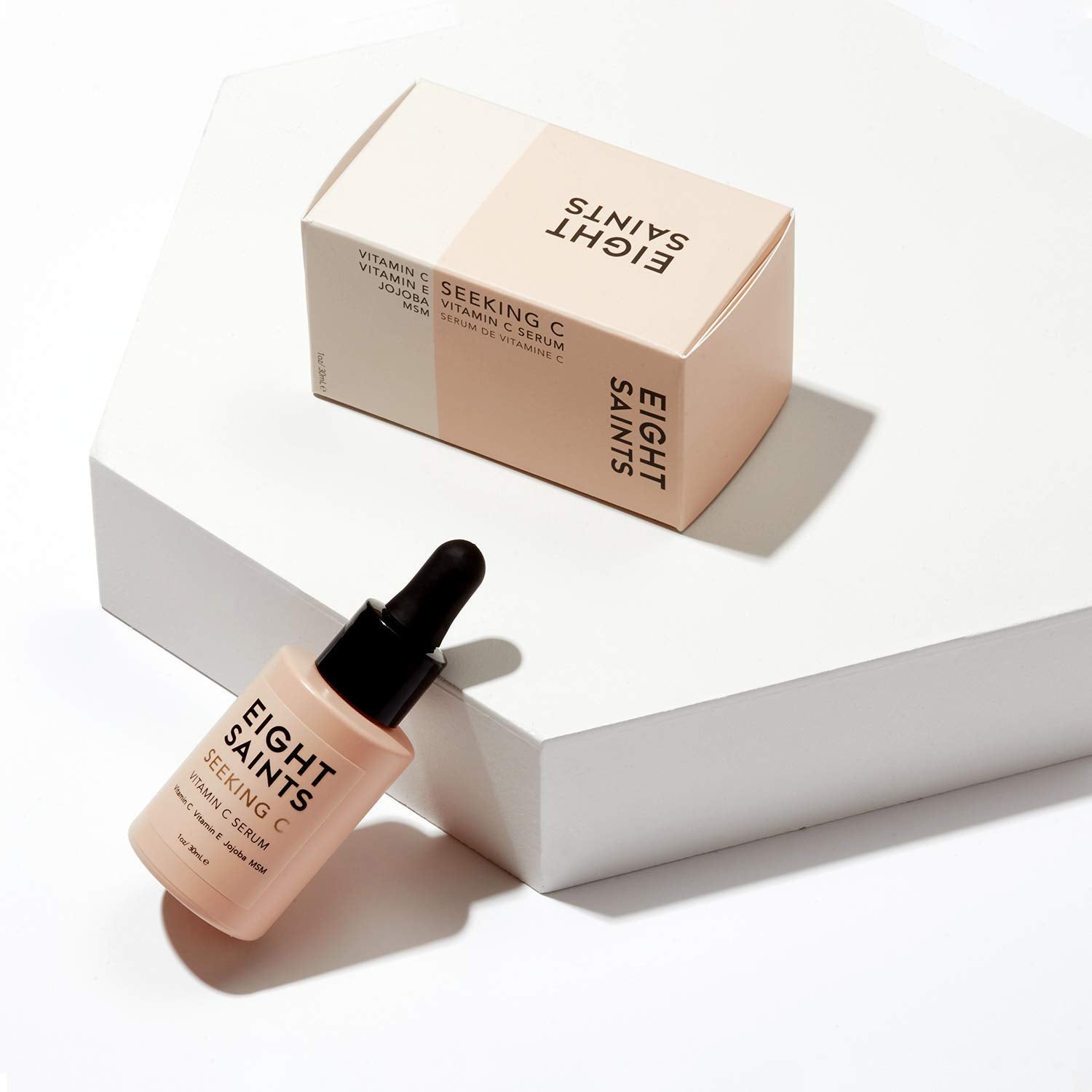 Eight Saints Vitamin C Serum for Face | Hydrating Anti Aging Serum with Hyaluronic Acid, Aloe, and Jojoba Oil | 1oz