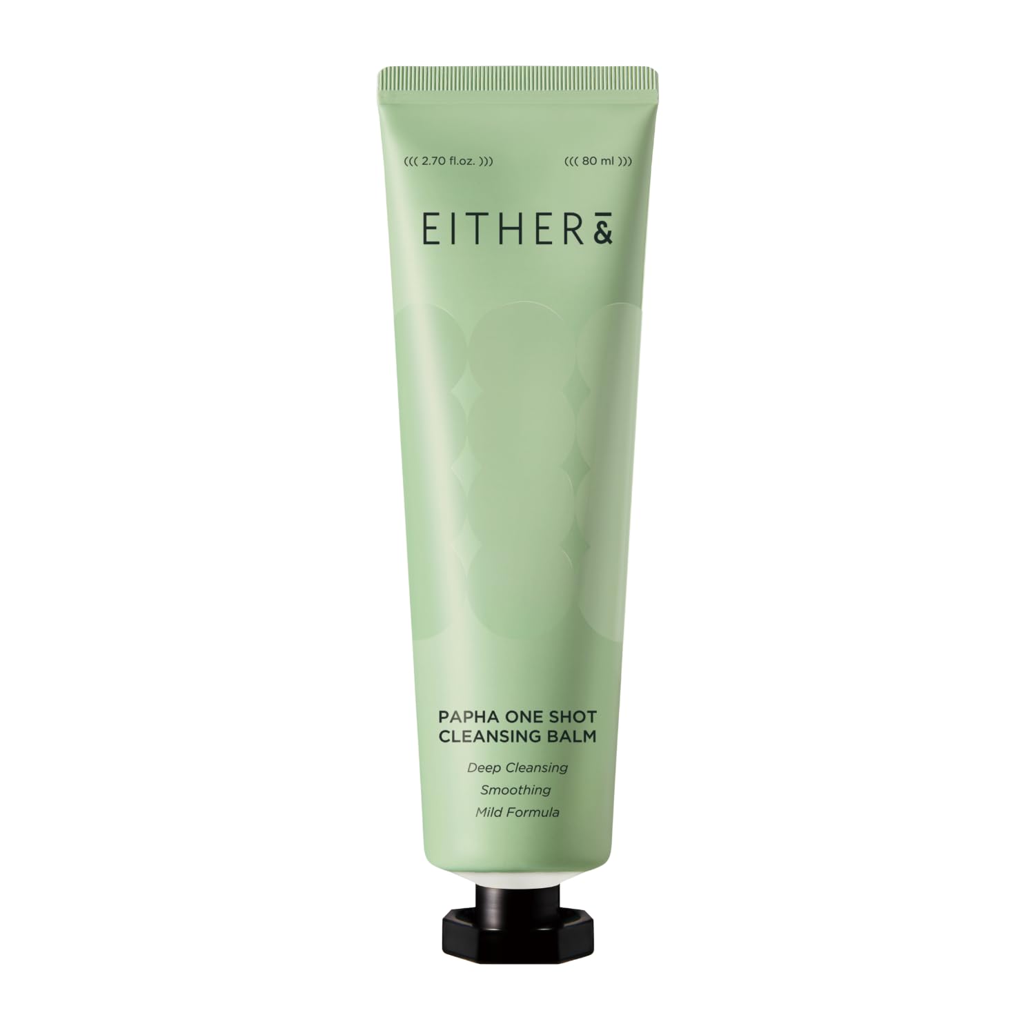Either& PAPHA One Shot Cleansing Balm - 2-in-1 Melting Makeup Remover & Gentle Oil-to-Milk Cleanser with Papaya Enzyme & PHA (2.7 fl oz)