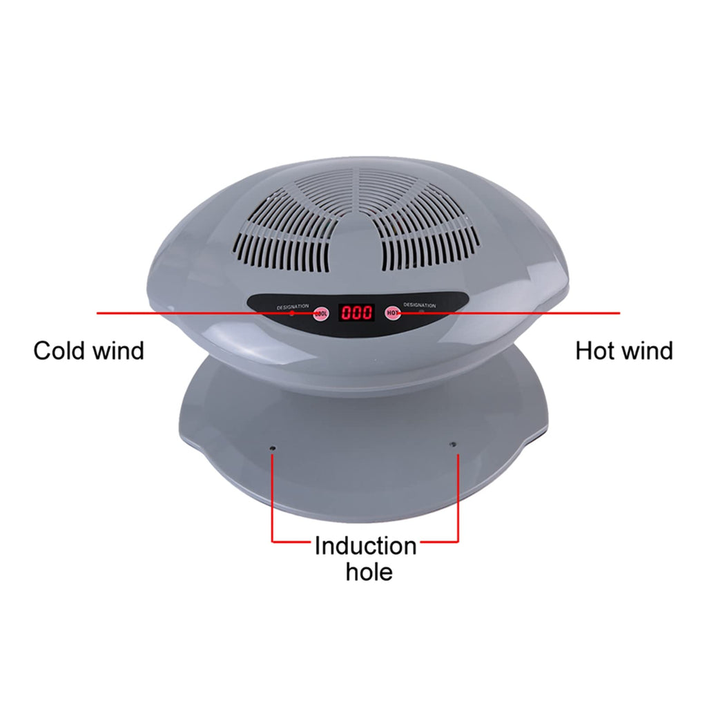 Ejoyous Air Nail Dryer – 2-in-1 Warm & Cool Air, Auto Sensor, Home & Salon