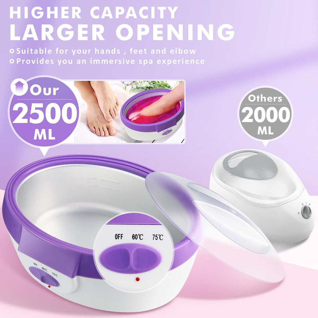 Ejiubas Paraffin Wax Machine for Hands & Feet — Quick Heat, Large Capacity